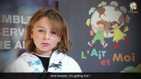 See COP 22 : &quot;Les enfants se questionnent sur le pollution de l&#039;air. Attention le climat se réchauffe. 