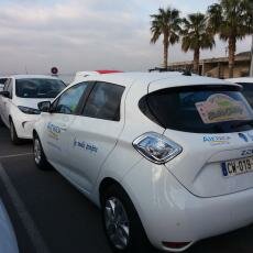Voiture électrique zoé d'Air PACA au riviera electric challenge 2017